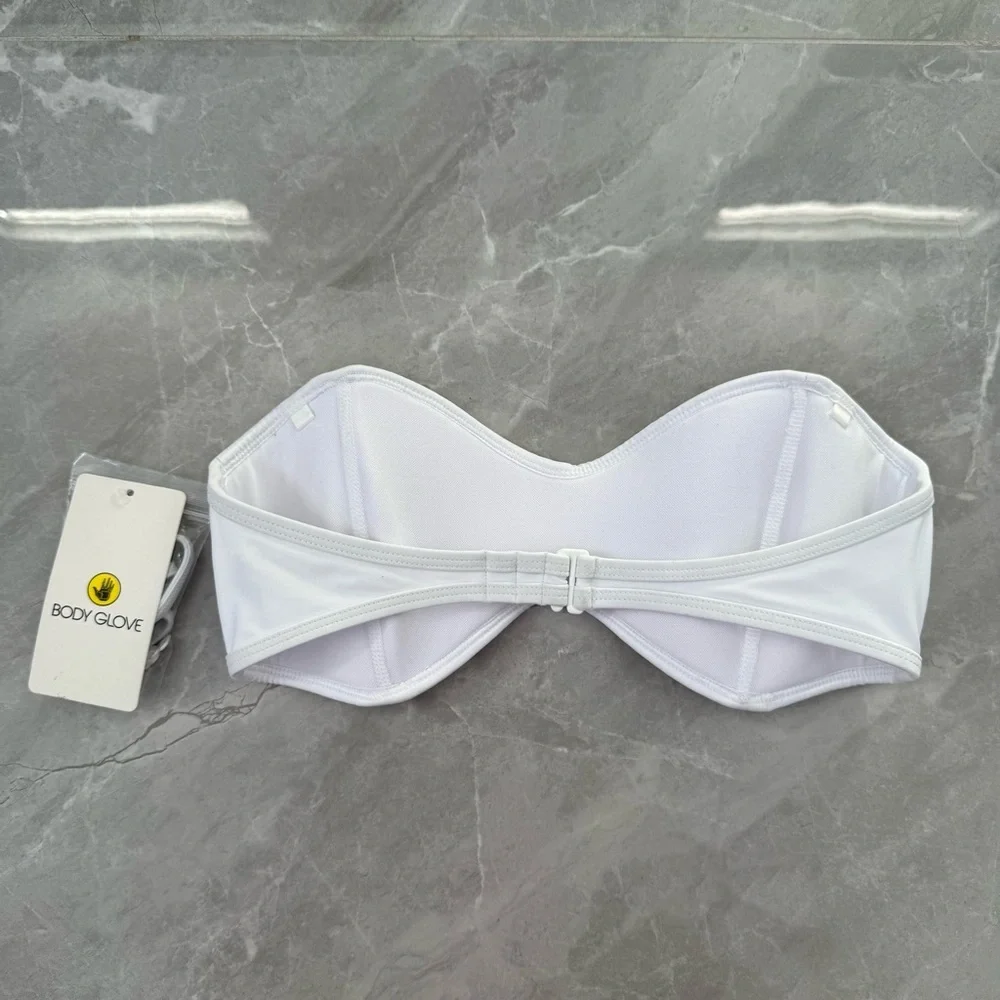 Women’s Body Glove Smoothies Tainted Love Retro Bandeau Bikini Top Swimsuit M - Picture 5 of 16